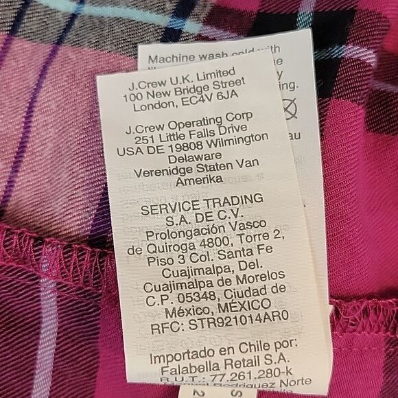 J. Crew. Plaid. Flannel. Button Down. Size XS. EUC - Picture 6 of 7